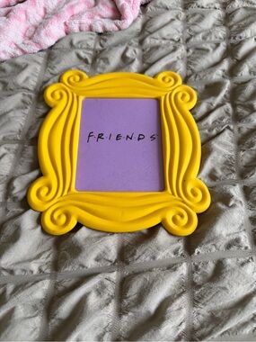 FRIENDS Bright Yellow Decorative Silicone Photo Frame